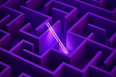 Abstract 3d stairs